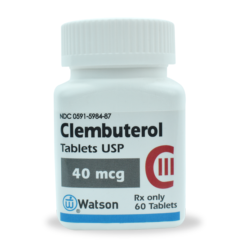 Clembuterol - Clenbuterol - Watson - 60 tabs - 40 mcg