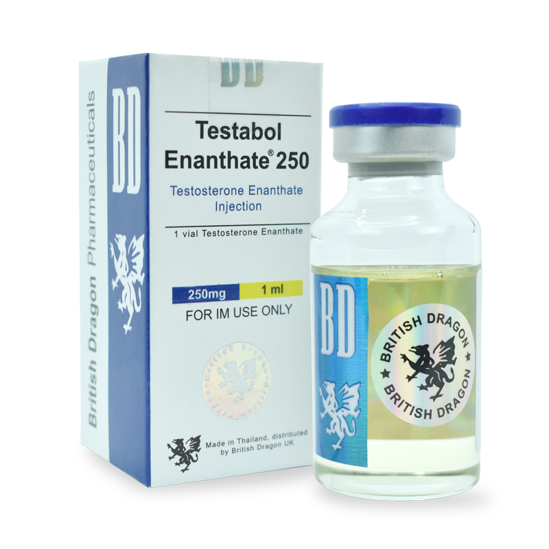 Testosterona Enantato - British dragon - 250 mg - 20 ml