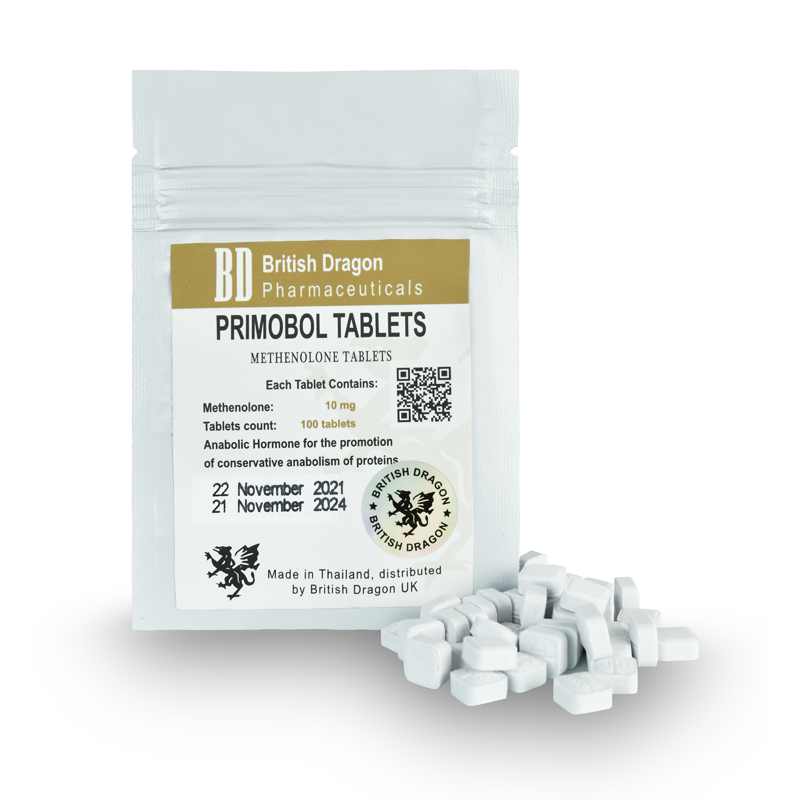 Primobolan - Metenolona - British Dragon - 100 tabletas