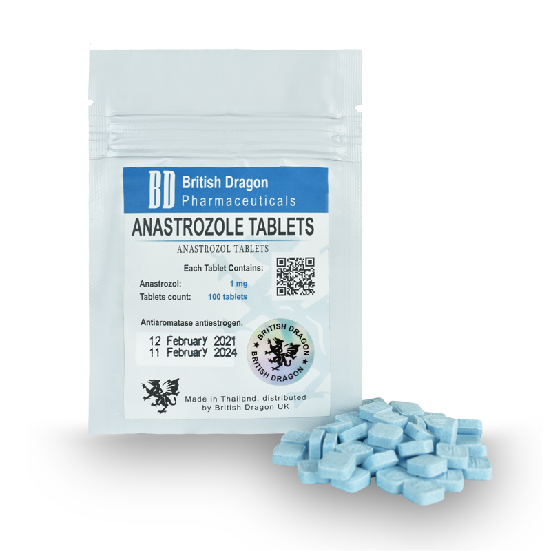Anastrozol - Arimidex - British Dragon - 100 tabs - 1 mg