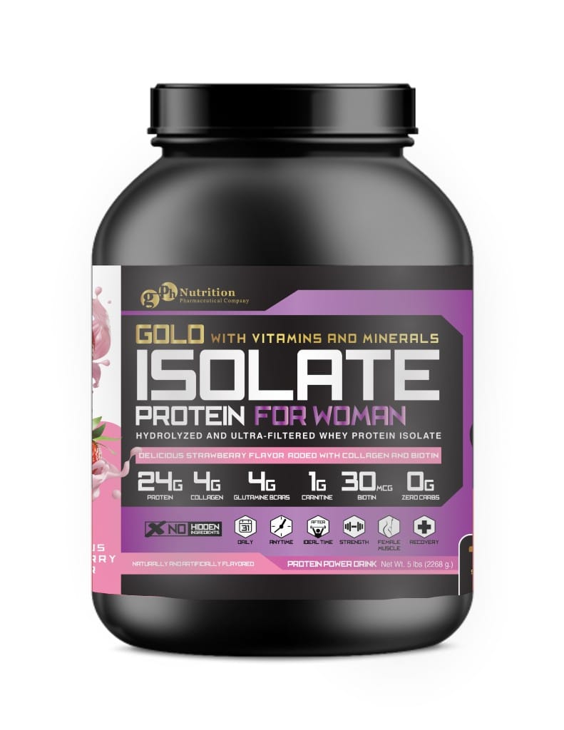 Gph Nutrition- Isolate - Protein For Woman - Proteina para mujer - 5 lbs - 70 serv